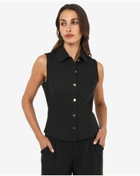 Forcast - Dolly Collared Vest