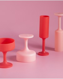 porter green - seff | silicone unbreakable champagne flutes