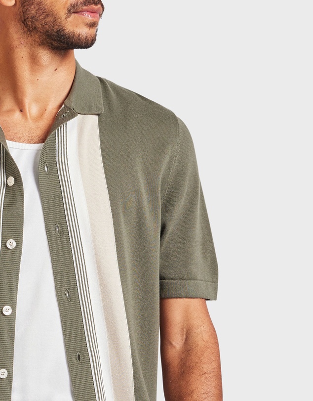 Academy Brand - Joey Stripe Knit Polo
