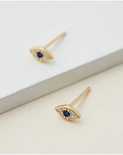 Native Sol - Evil Eye Studs