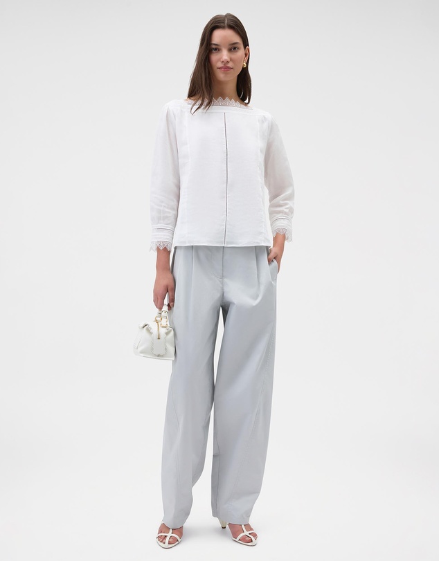 Oroton - Lace Trim Top