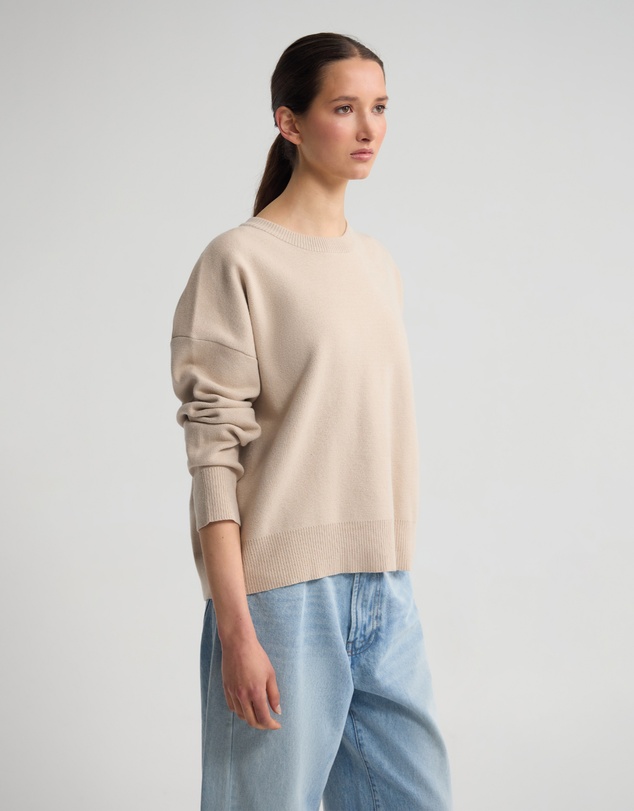 Oxford - Lexie Cotton Crew Neck Knit