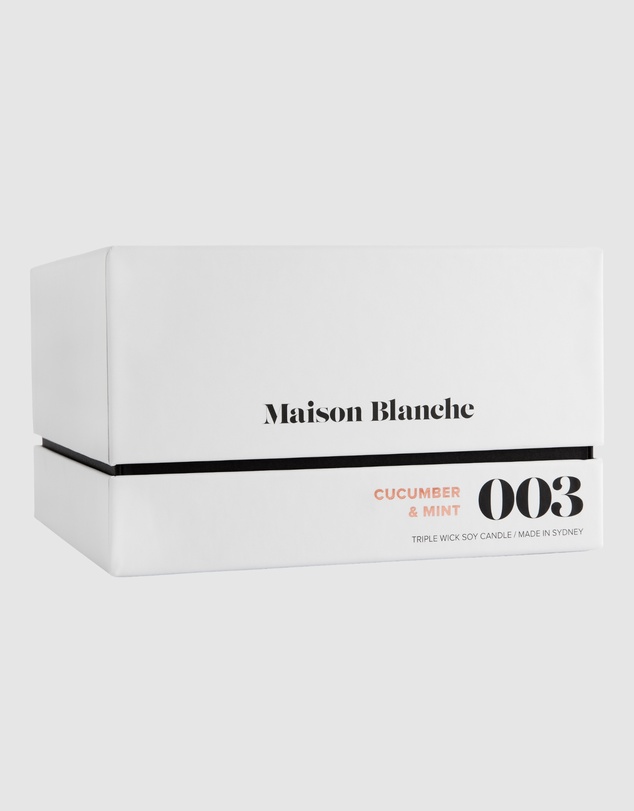 Maison Blanche - 003 Cucumber & Mint - Deluxe Candle