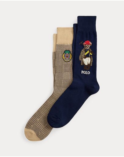 Navy & Beige Heather