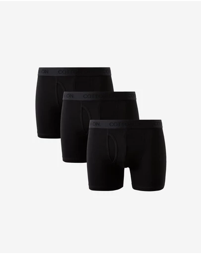 Cotton On - 3 Pack Mens Organic Cotton Boxer Brief