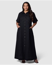 Sunday In The City - No Saints Maxi Shirt Dress