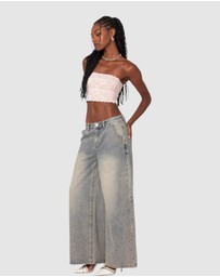 EDIKTED - Nadine Lace Tube Top