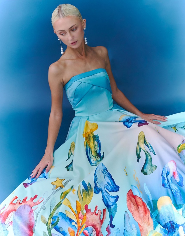 JUSTIN TONG - Aquarelle Midi Dress