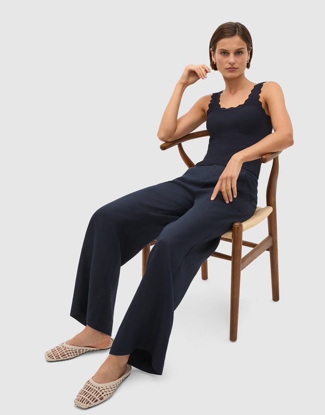 Seed Heritage - Scallop Knit Top