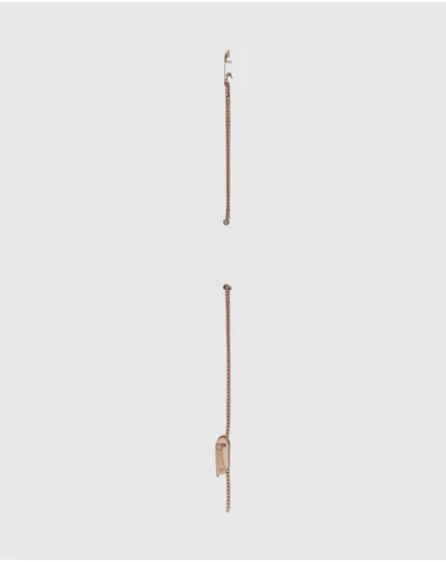 Fossil - Rose Gold-Tone Strap Bar - Ladies
