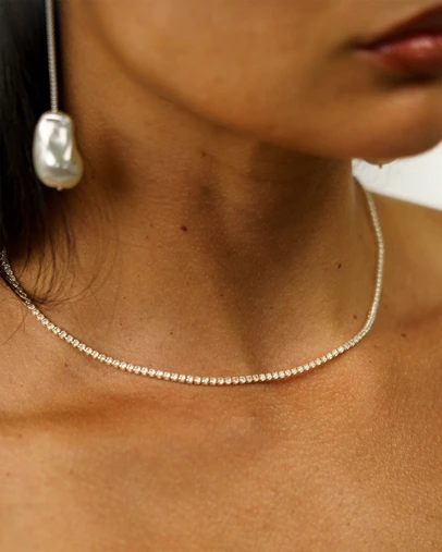 Sonne Jewellery - Tennis Necklace Silver