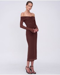 Suboo - Christy Mesh Off Shoulder Midi