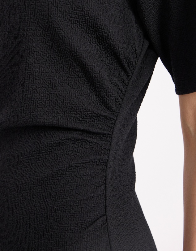 David Lawrence - Solana Textured Jersey Dress