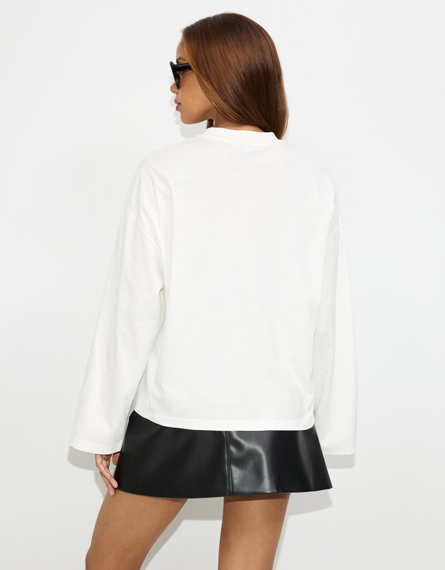 Dazie - Nostalgia Oversized Long Sleeve Tee