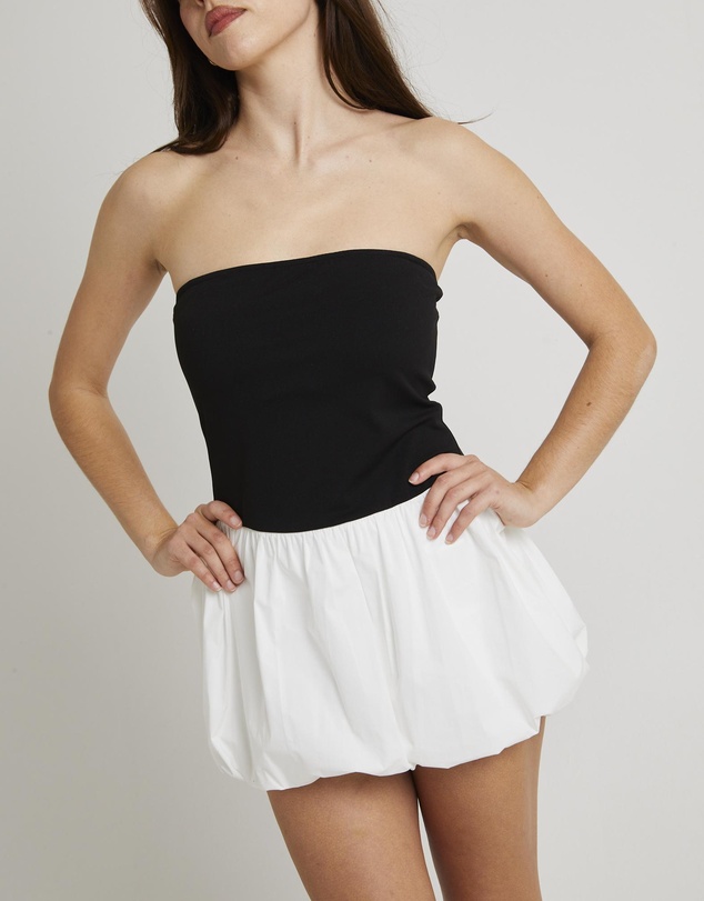 Alice In The Eve - Nori Colour Block Puff Dress