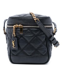 Pre-Loved by Azura Reborn - Pre-Loved Grain de Poudre Quilted 80s Vanity Bag