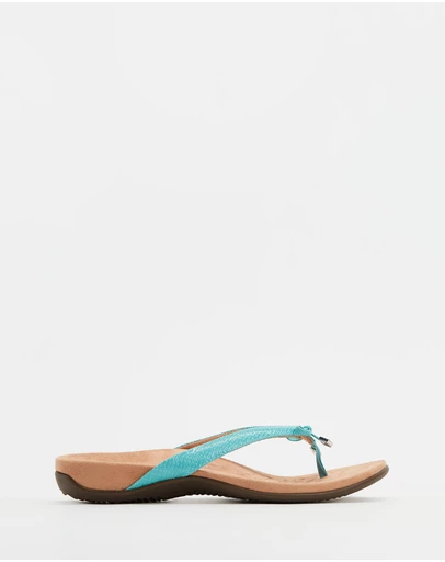 Vionic - Bella Toe Post Sandal - Teal Woven