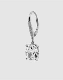 Georgini - Sydney Soirée Elaine Cushion Cut Earrings Silver