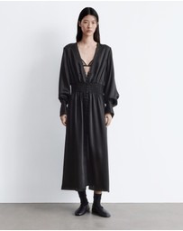 & Other Stories - Satin Midi Shirt Dress