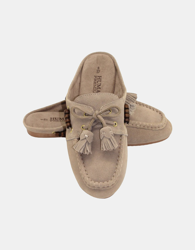 Human - Women's Kora Mule Sandal Natural Suede