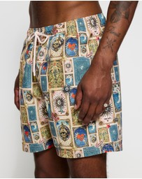 Camilla - Mid Length Elastic Waist Boardshorts