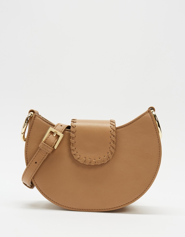 AERE - Round Leather Cross Body Bag