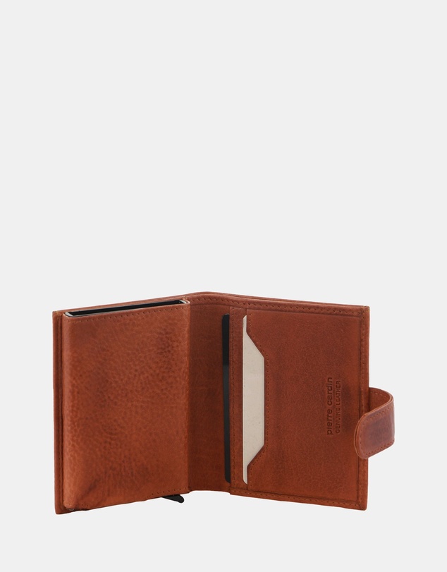 Pierre Cardin - Pierre Cardin Leather Smart Slide Card Holder Tab Wallet