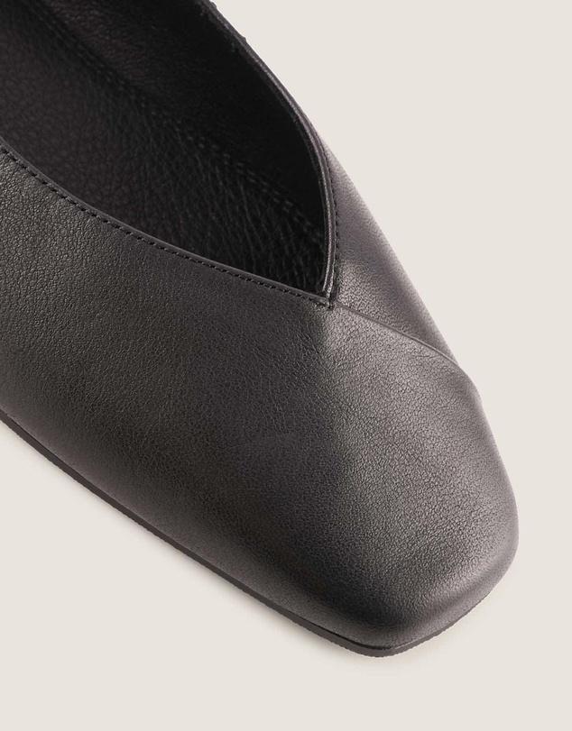 Shelly Shen - Nico Ballet Flats Black Leather