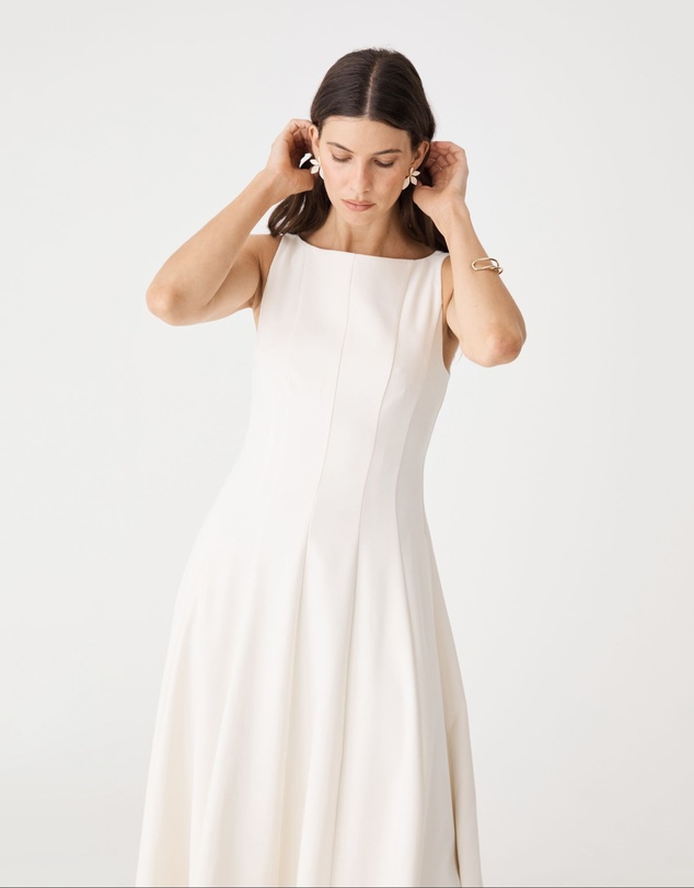 Forcast - Sally Panel Midi Dress