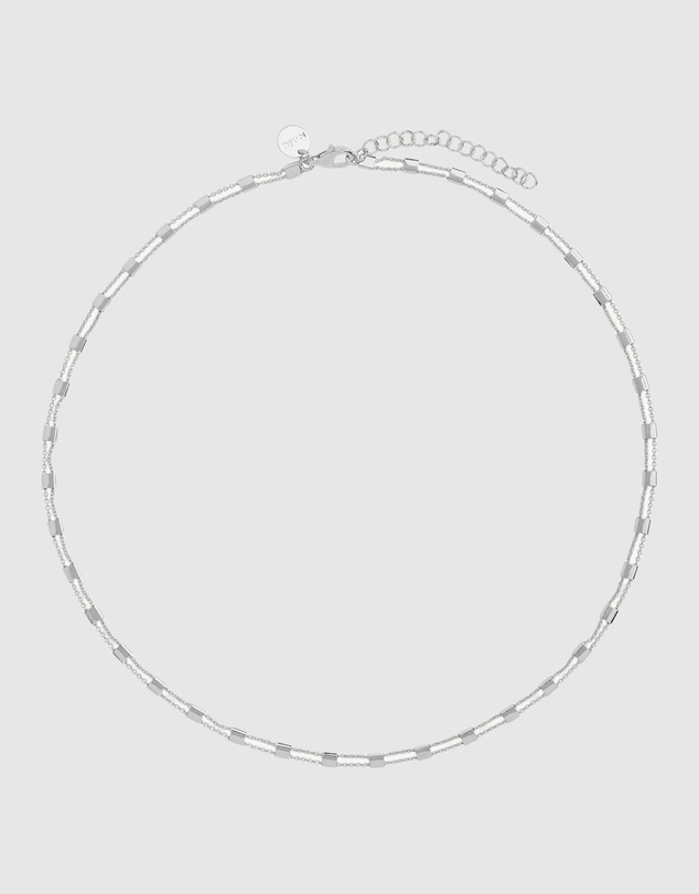 Najo - Summer Veil Silver Necklace