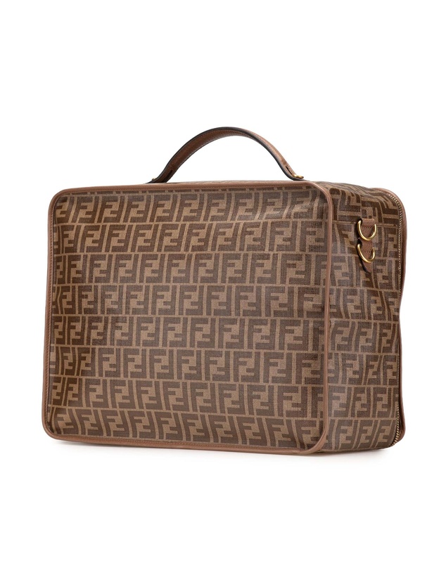 Pre-Loved by Azura Reborn - Pre-Loved Zucca Coated Canvas Karligraphy Travel Bag