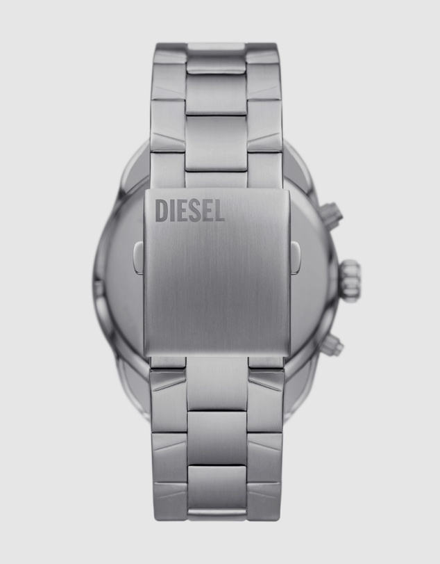 Diesel - Spiked Silver Tone Chronograph Watch