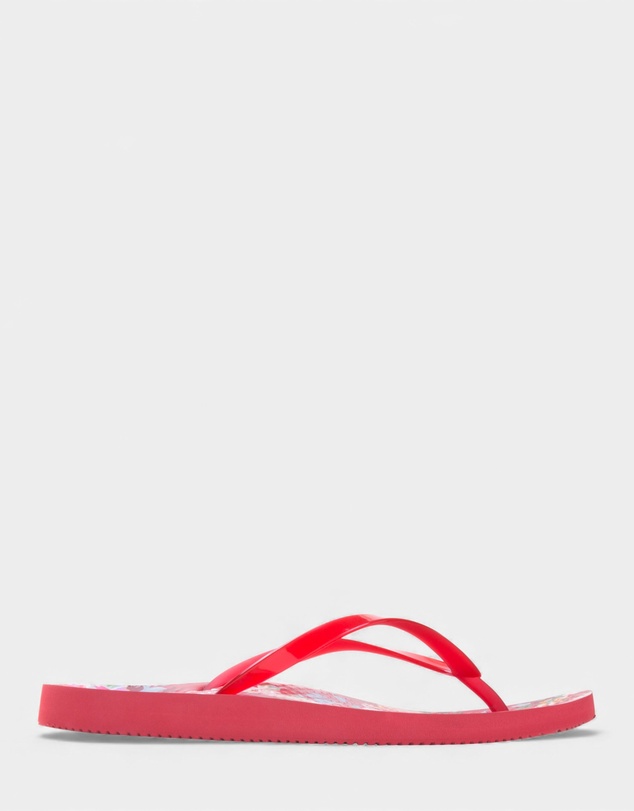 Vionic - Noosa Print Toe Post Sandal - Red Floral