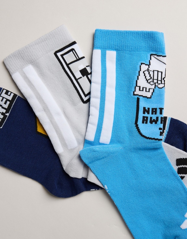 adidas Performance - 3-Pack Adidas x Minecraft Socks - Kids-Teens