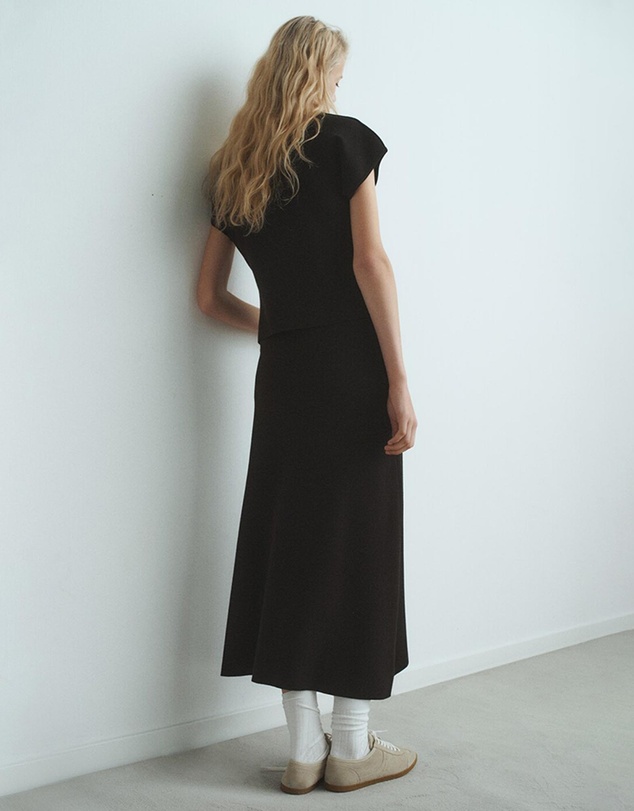 M.N.G - Flared Knitted Skirt