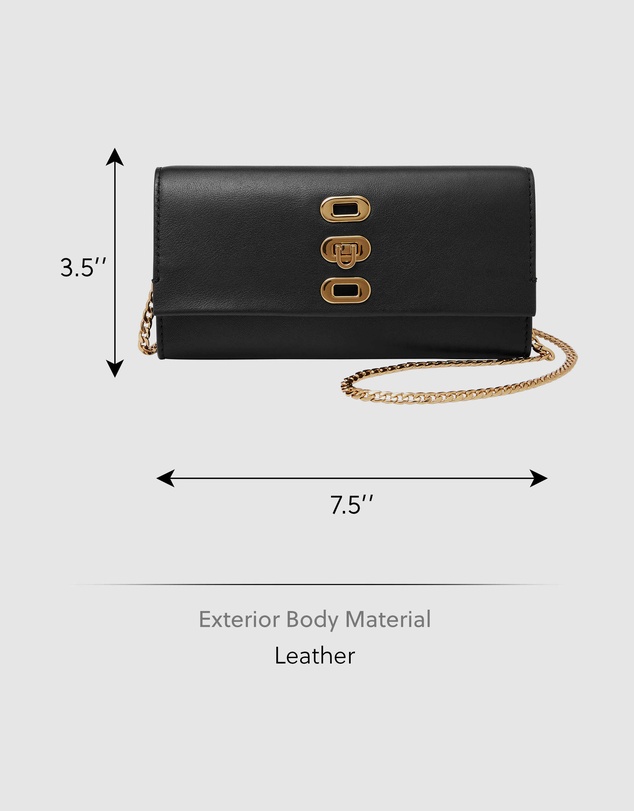 Fossil - Penrose Black Crossbody Bag