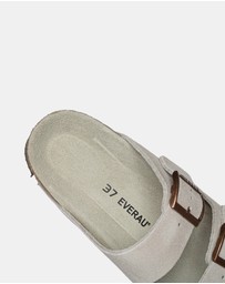 EVERAU - EverAU Ugg Sandal Platform Cow Suede Upper Sandals