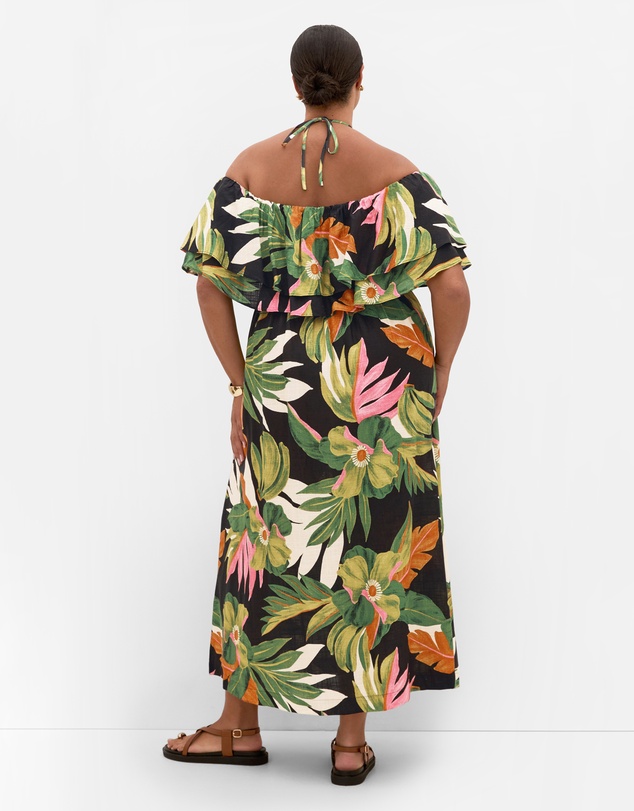 City Chic - Paradiso Print Maxi Dress