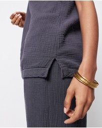 Faherty - Dream Cotton Gauze Scoop Tank