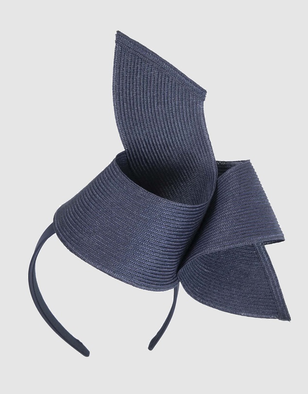 Max Alexander - Modern Navy Twisted Racing Fascinator