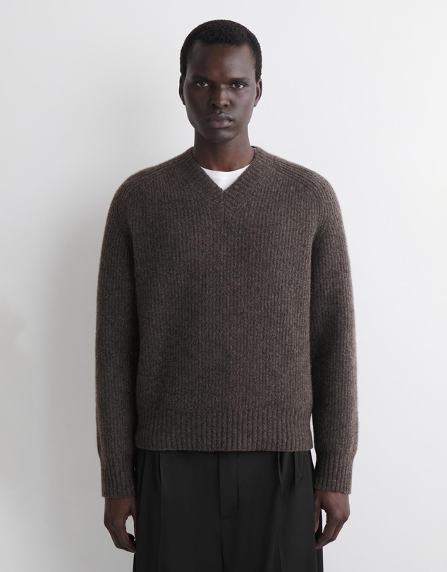 COS - Oversized Wool-Yak V-Neck Jumper