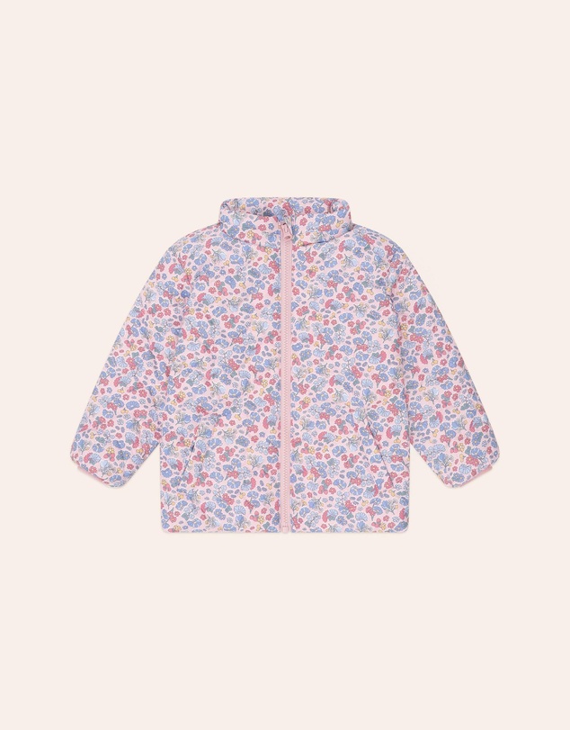 Huxbaby - Heart Floral Quilted Puffer Jacket - Babies-Kids