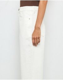 AERE - High Rise Straight Leg Jeans