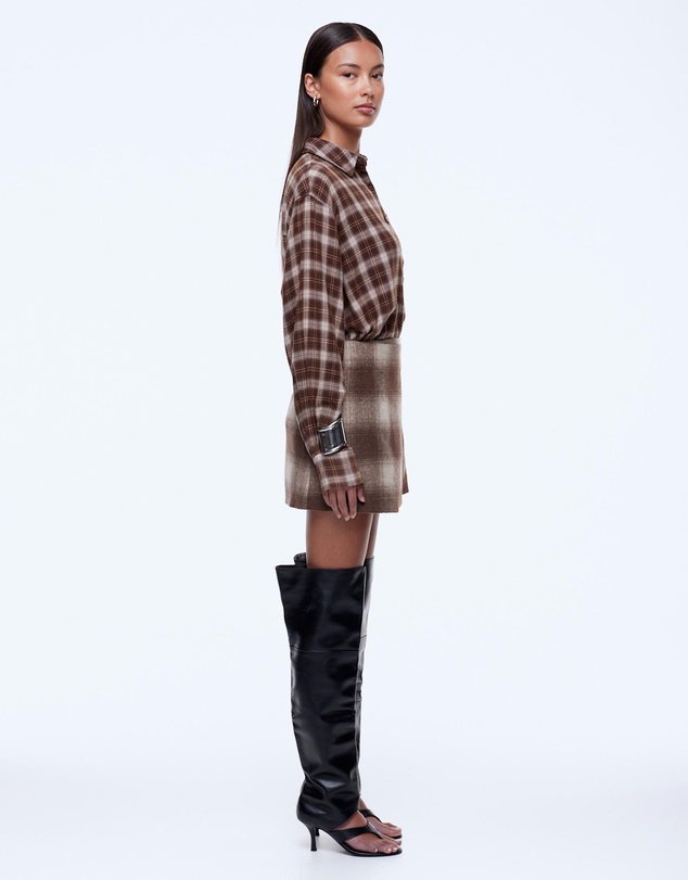 ENA PELLY - RTM x Ginger Check Mini Skirt