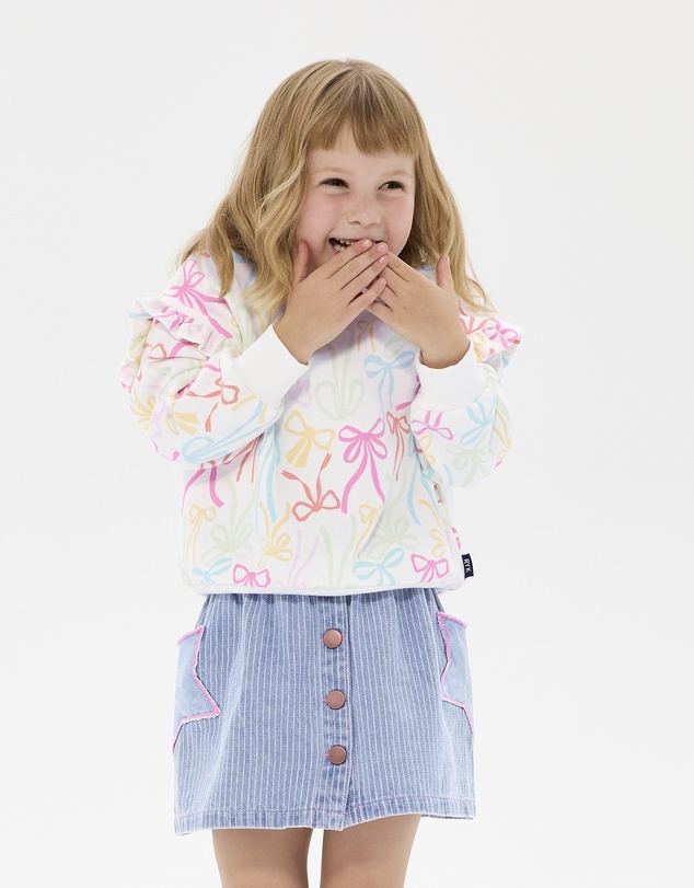 Rock Your Kid - Ribbons Jessica Frill Sweatshirt