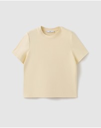 M.N.G - Short-Sleeved Cotton T-Shirt