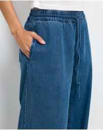 AERE - Soft Denim Twill Elasticated Pants
