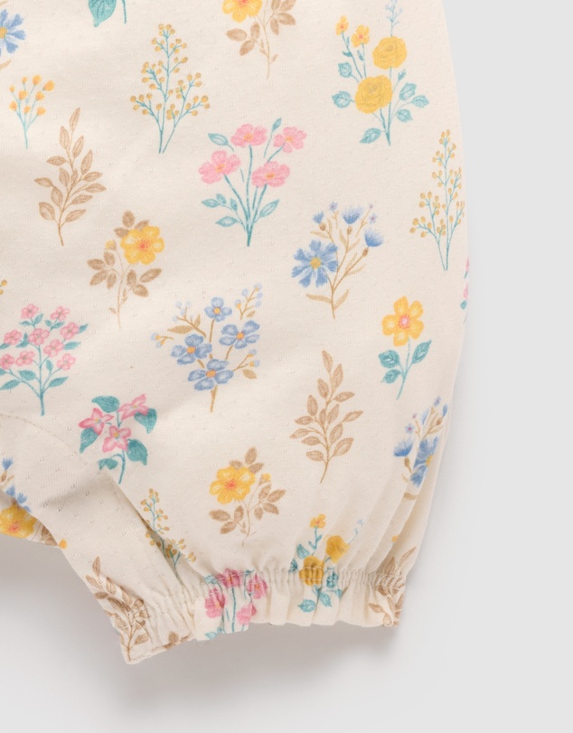 Purebaby - Shirred Romper-Kids-Babies