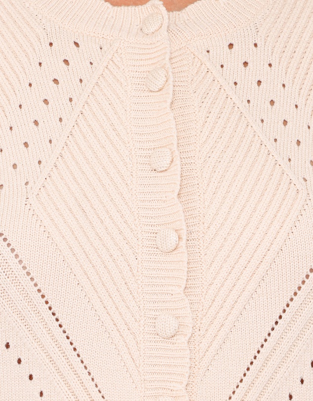 Petal & Pup - Annika Puff Sleeve Cardigan - Cream