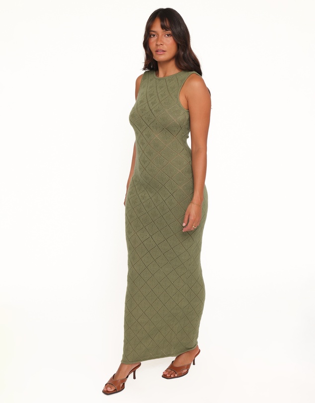 Petal & Pup - Wembly Maxi Dress - Olive Green